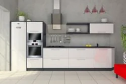 Kitchen 3 meters straight design with pencil case