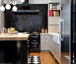 Dark kitchen design