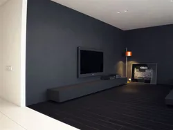 Dark walls in living room design