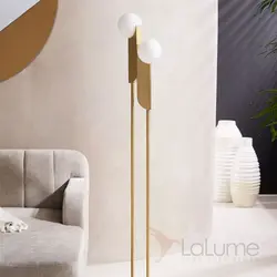 Floor lamps and floor lamps in the bedroom interior