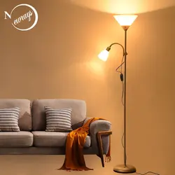 Floor lamps and floor lamps in the bedroom interior