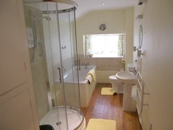 Bathroom design with shower with window
