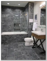 Bath design white marble with gray