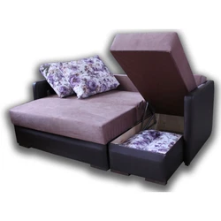 Small corner sofas with sleeping place photo