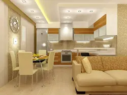 Kitchen interior 20 m2 photo