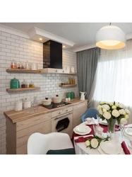 Photo Ceiling Cornice In The Kitchen