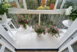 Photo of flowers inside the loggia