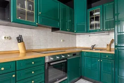 Malachite in the kitchen interior