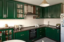 Malachite in the kitchen interior