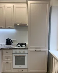 Mətbəx 6 kv.m dizayn soyuducu və qabyuyan