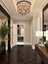 Apartment interior dark doors and floors