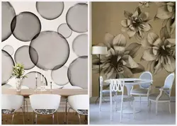 3D wallpaper for a small kitchen photo
