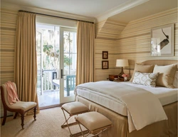 Warm cozy bedroom photo