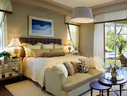 Warm cozy bedroom photo