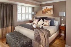 Warm cozy bedroom photo
