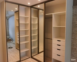 Sliding wardrobes photo inside with dimensions for a bedroom corner