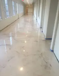 Photo of epoxy self-leveling floors in an apartment