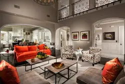 Living room interior in Italian style