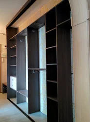 Wardrobe in a long narrow hallway photo design