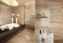 Bathroom design onyx tiles