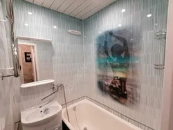 Як абшываць пластыкавымі панэлямі ванную фота
