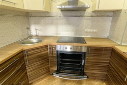 Kitchen design with a corner sink in a modern style