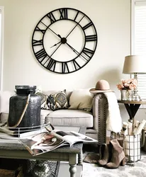 Clock in the bedroom interior