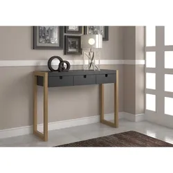 Photo console table in the hallway