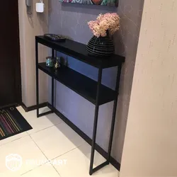 Photo Console Table In The Hallway