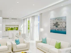 White Walls In The Living Room Photo