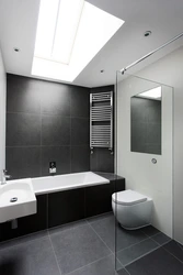 Bathroom Design Light Walls Dark Floor