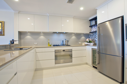 Cream-Colored Kitchen In The Interior