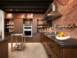 DIY loft üslubunda mətbəx dizaynı