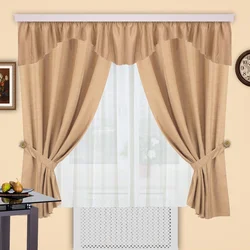 Photo Curtains For The Kitchen Short Flowers