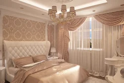 Curtain design for a bright bedroom
