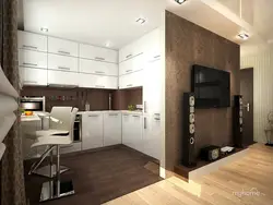 One-room kitchen design