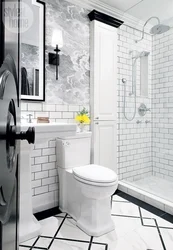 Bathroom Design With Shower Black And White