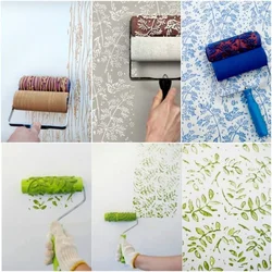 Kitchen painting walls with water-based paint photo design