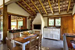 Photo of the summer kitchen inside