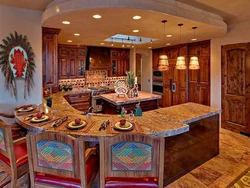 Kitchen interior in oriental style