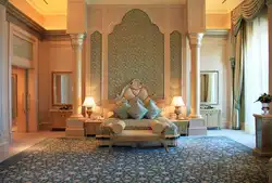Modern carpets in the bedroom interior