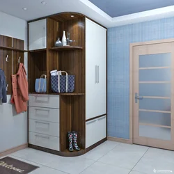 Modern corner hallway design