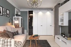Photo design of a living room in Khrushchev 2 rooms