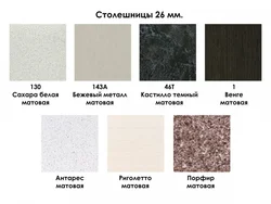 Photos of all MDF countertops for the kitchen