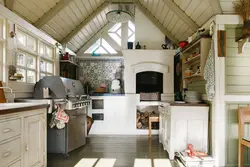 Kitchen with closed cabinets photo