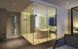 Glass bathroom design