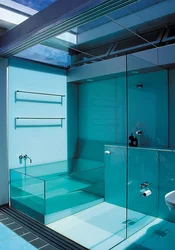 Glass bathroom design