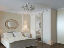 Photo of bedroom wardrobes in light colors