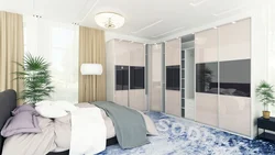 Photo of bedroom wardrobes in light colors
