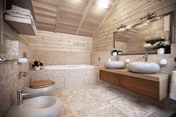 Bathroom Decoration With Wood Photo